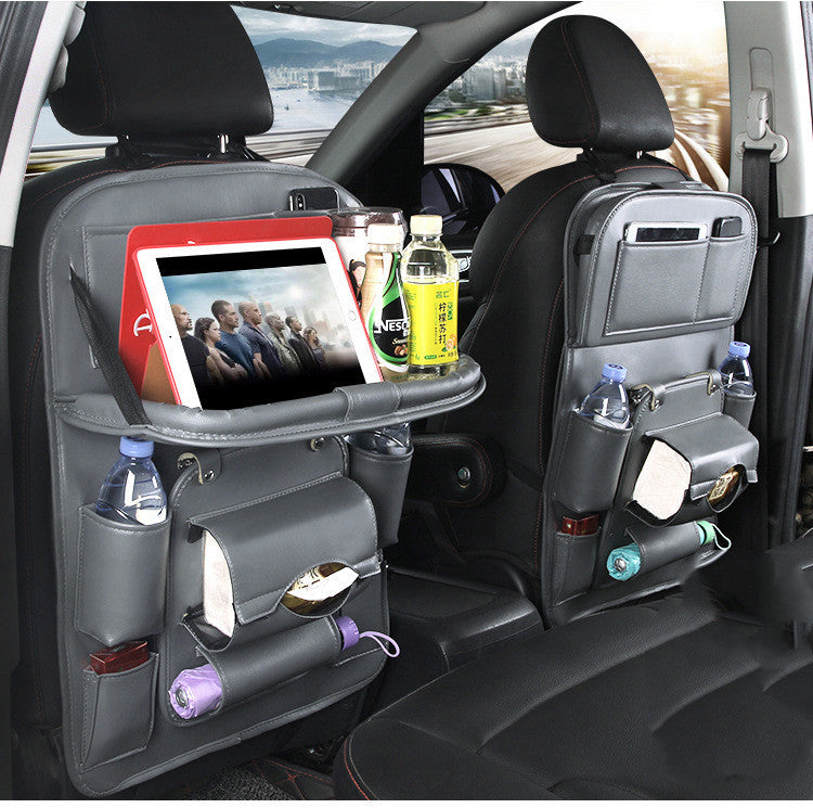 Leather Car Storage Bag Multifunction