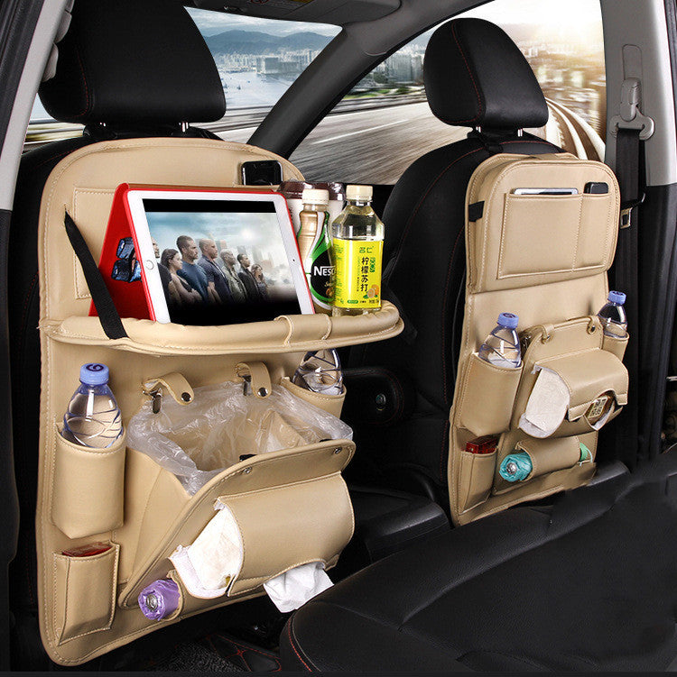 Leather Car Storage Bag Multifunction