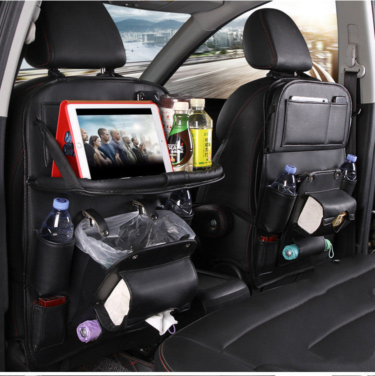 Leather Car Storage Bag Multifunction