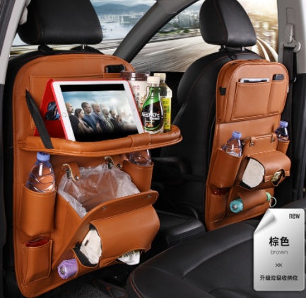 Leather Car Storage Bag Multifunction